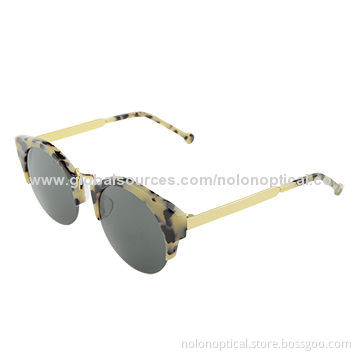 2014 newest cat eye shaped acetate sunglasses in tortoise shell
